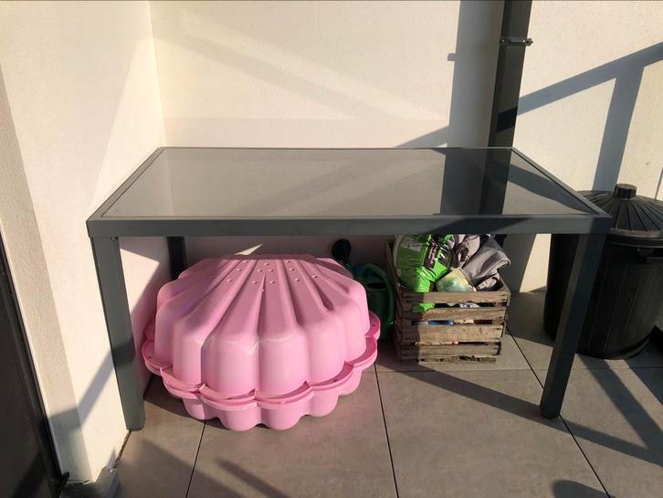 Tuintafel rechthoek, Tuin en Terras, Tuintafels, Gebruikt, Rechthoekig, Aluminium, Ophalen