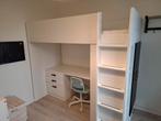 Småstad ikea hoogslaper + bureau + bureaustoel + matras, Kinderen en Baby's, Ophalen, Hoogslaper
