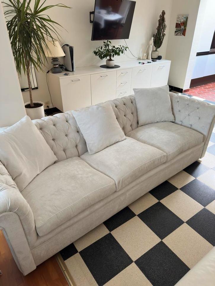 ️ Luxe showroom-hoekzetel – stevig, comfortabel, Huis en Inrichting, Zetels | Zetels en Chaises Longues, Zo goed als nieuw, Driepersoons
