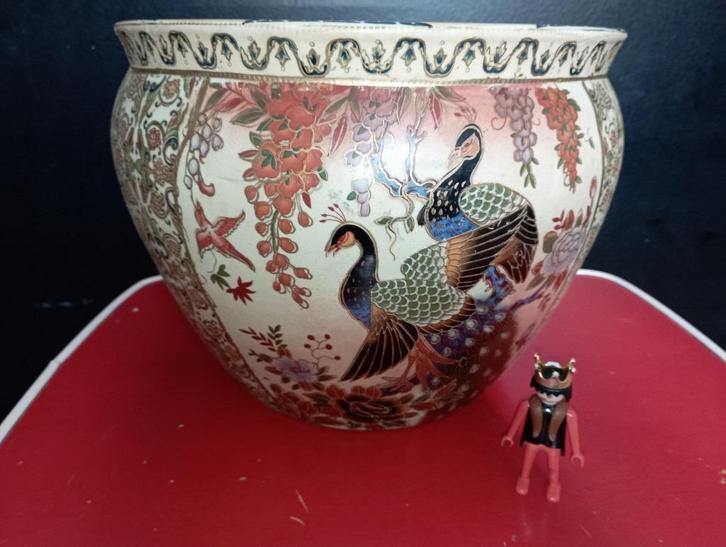 555) chinese visbokaal cachepot, Antiek en Kunst, Antiek | Vazen, Ophalen