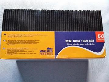 dvd doosjes mini slimline zwart 50 stuks NIEUW beschikbaar voor biedingen