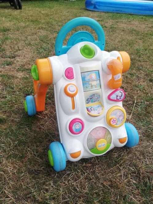 loopwagentje Smoby Cotoons, Kinderen en Baby's, Speelgoed | Babyspeelgoed, Gebruikt, Overige typen, Met licht, Met geluid, Met wieltjes