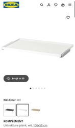 IKEA PAX Komplement uittrekbare plank (100x58), Huis en Inrichting, Kasten | Kleerkasten, Ophalen, Gebruikt, 50 tot 100 cm, Minder dan 100 cm