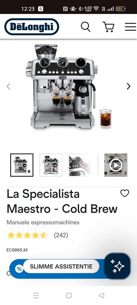 De longhi la specialista., Elektronische apparatuur, Koffiezetapparaten, Zo goed als nieuw, Ophalen