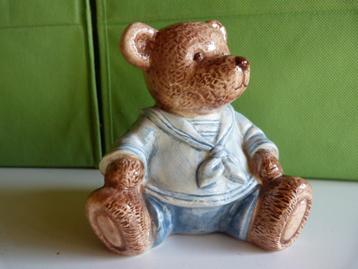 spaarpot voor kinderen, beer, Enlèvement, Comme neuf, Pierre, Poterie ou Céramique, Animal