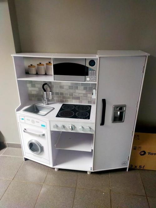 Keuken met spulletjes, Kinderen en Baby's, Speelgoed | Speelkeukens, Gebruikt, Speelkeuken-accessoire, Hout, Ophalen