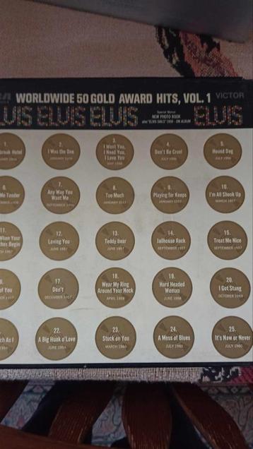 Elvis worldwide 50 gold award hits vol. 1. 4 lp box,, Enlèvement ou Envoi, Utilisé, 12 pouces, Rock and Roll