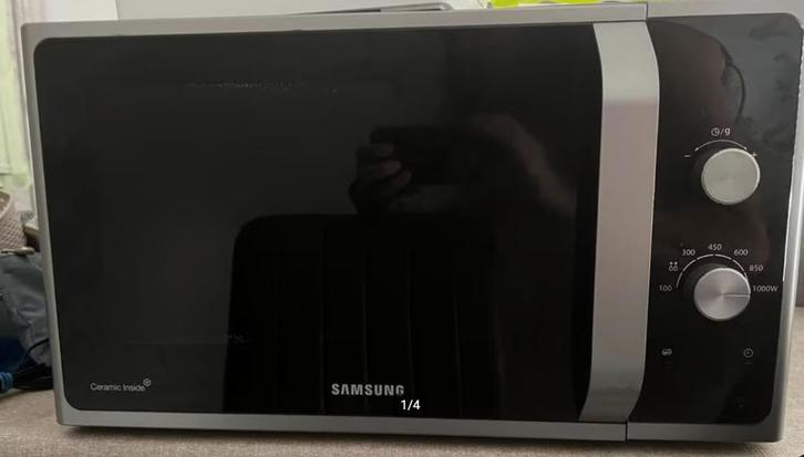 samsung microgolfoven 1000 W, Electroménager, Micro-ondes, Utilisé, Autoportant, 45 à 60 cm, Plaque tournante, Enlèvement