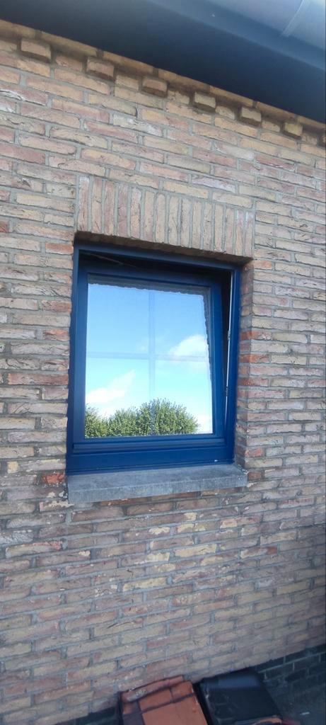Ramen en deur in pvc en dubbel glas, Doe-het-zelf en Bouw, Deuren en Vliegenramen, Gebruikt, Glas, Ophalen