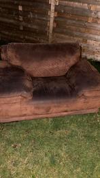 Chateau d'Ax atlantix bruine zetels met poef, Ophalen, Zo goed als nieuw, Stof