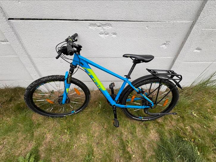 Cube mountainbike - sportieve fiets - blauw/groen, Fietsen en Brommers, Fietsen | Jongens, Zo goed als nieuw, 24 inch, Versnellingen