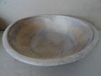 Curiosa vintage houten schaal fruitschaal volkskunst 29x28x9, Huis en Inrichting, Schaal, Rond, Ophalen of Verzenden, Zo goed als nieuw