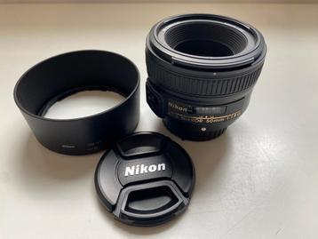 Nikon AF-S 50mm F1.8 G (Als nieuw) beschikbaar voor biedingen