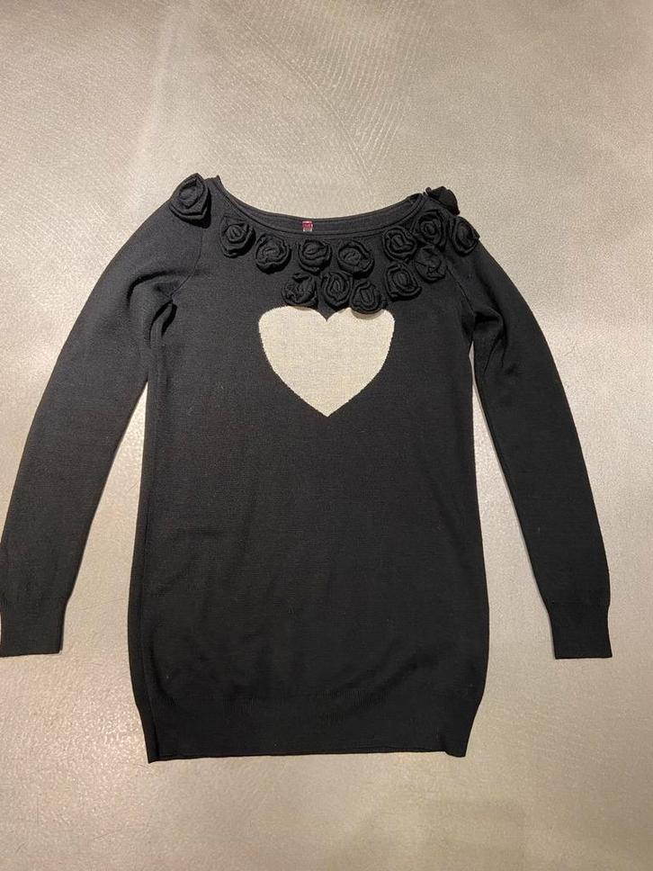 Scee by Twinset pull zwart wit 34/xs - perfect, Kleding | Dames, Truien en Vesten, Zo goed als nieuw, Maat 34 (XS) of kleiner