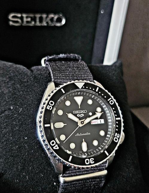 Seiko SRPD55K3, Handtassen en Accessoires, Horloges | Heren, Gebruikt, Polshorloge, Seiko, Staal, Kunststof, Ophalen of Verzenden