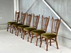 Brutalistische eetkamerstoelen | 6 stuks, Antiek en Kunst, Ophalen