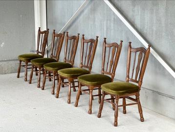 Brutalistische eetkamerstoelen | 6 stuks beschikbaar voor biedingen