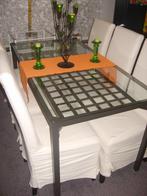 glazen tafel ikea granas-in nette staat, Maison & Meubles, Tables | Tables à manger, Enlèvement, Utilisé, Métal