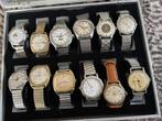 Antiek horloge, set van 12 polshorloges, Handtassen en Accessoires, Horloges | Antiek, Ophalen, Staal, Met bandje, Polshorloge