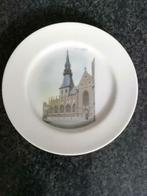 Vintage porseleinen bord ***Hasselt Hoofdkerk***, Ophalen of Verzenden