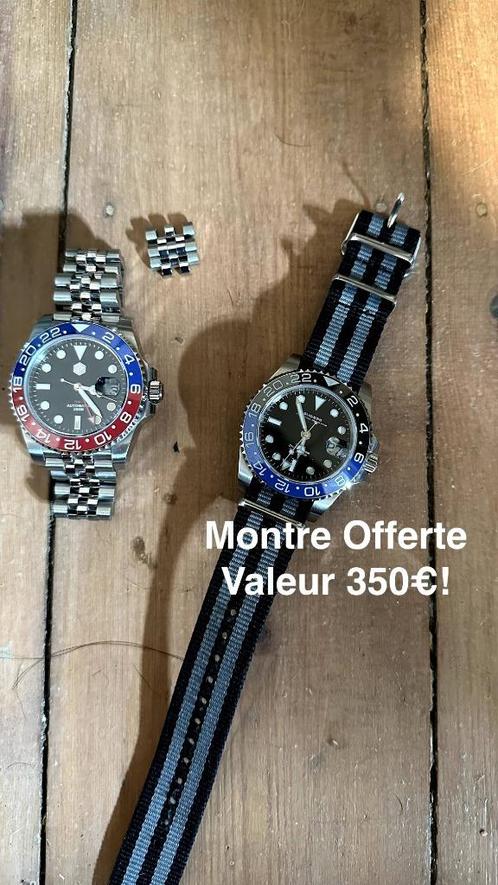 San Martin Pepsi Homage Rolex GMT, Bijoux, Sacs & Beauté, Montres | Hommes, Comme neuf, Montre-bracelet, Autres marques, Acier