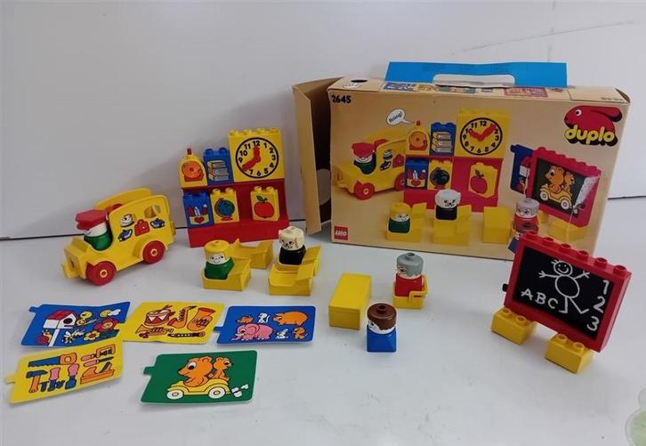 Duplo 2645 School met schoolbus - set compleet, Kinderen en Baby's, Speelgoed | Duplo en Lego, Gebruikt, Duplo, Complete set, Ophalen of Verzenden