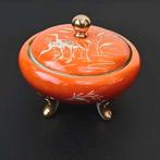 Antiek porseleinen suikerpotje Waldershof 22K goud, Antiek en Kunst, Antiek | Porselein, Ophalen of Verzenden