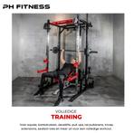 PH Fitness Power Rack met Smith Machine - Homegym Cage, Ophalen of Verzenden, Nieuw, Buik, Push-up steun