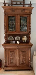 Eiken kast, Ophalen, Gebruikt, Eikenhout, Met deur(en)