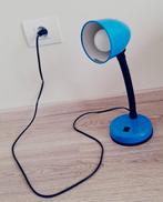 Lampe de bureau électrique bleue, Maison & Meubles, Enlèvement, Comme neuf