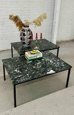 Vintage salontafel marmer / coffee table, Ophalen, Metaal