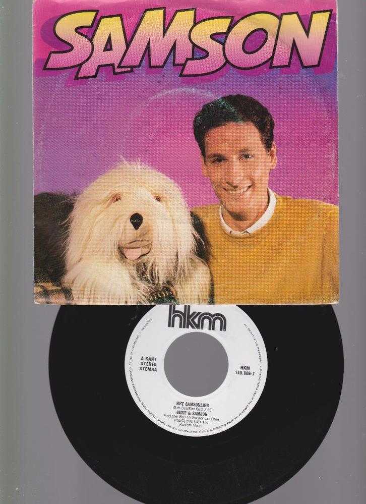 Samson & Gert – Het Samsonlied  1990, Cd's en Dvd's, Vinyl Singles, Zo goed als nieuw, Single, Nederlandstalig, 7 inch, Ophalen of Verzenden