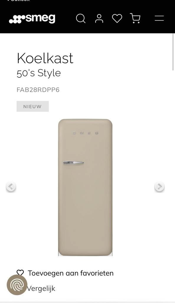 Smeg FAB28RDPP6 koelkast Nieuw!, Elektronische apparatuur, Koelkasten en IJskasten, Nieuw, Zonder vriesvak, Ophalen