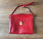 Le Tanneur vintage rode lederen handtas – als nieuw!, Handtassen en Accessoires, Ophalen, Zo goed als nieuw, Rood, Handtas