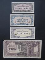 4 Biljetten 1942 Japanse Bezetting Nederlands Indië WW2 (03), Verzamelen, Overige soorten, Overige typen, Verzenden