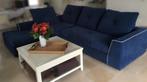 Hoeksalon velours Roche Bobois incl. zitpoef, Ophalen, Zo goed als nieuw, Stof