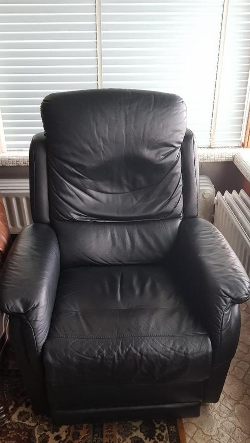 Relax zetel elektrische zuiver Leder, Huis en Inrichting, Zetels | Zetels en Chaises Longues, Zo goed als nieuw, Eenpersoons, Minder dan 150 cm