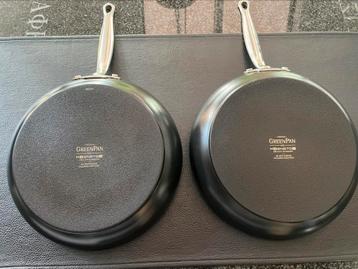 2 GREENPANNEN 28cm voor spotprijs! €50 !!!! beschikbaar voor biedingen
