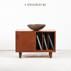 Vintage Deense platenkast, Huis en Inrichting, Kasten | Overige, Ophalen, Gebruikt