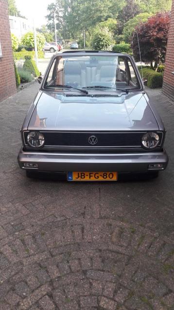 GOLF 1 GTI CABRIO TOPSTAAT 16V 170 PK SUPER SUPER SNEL., Auto's, Voorwielaandrijving, 4 zetels, Volkswagen, Leder