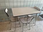 Formica keukentafel en stoelen, Huis en Inrichting, Ophalen, Gebruikt, 100 tot 150 cm, Vintage