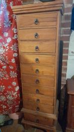 meuble en bois a tiroir!, Maison & Meubles, Armoires | Commodes, Enlèvement, Utilisé