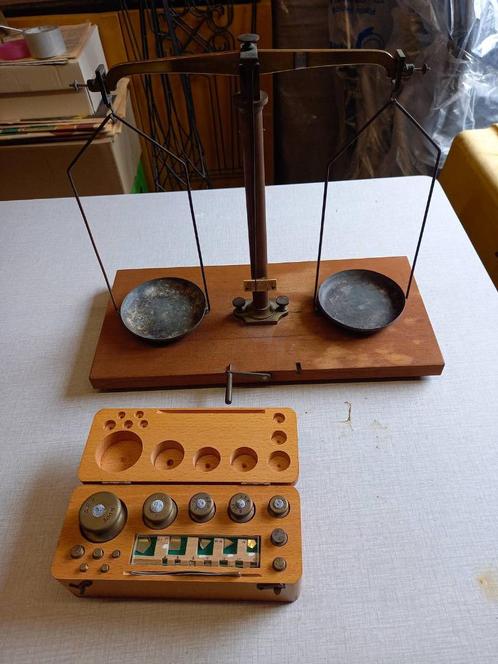 apothekerweegschaal en gewichten, Antiek en Kunst, Antiek | Gereedschap en Instrumenten, Ophalen