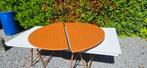 2 halfronde tafels ronde tafel diameter 140cm., Ophalen, Gebruikt, Rond, Vijf personen of meer