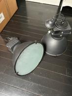 2 lampes industrielles noires, Maison & Meubles, Lampes | Suspensions, Utilisé