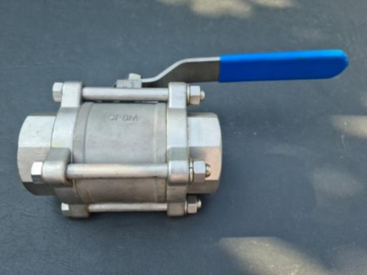 RVS 3 delige  bolkraan  van 1,5 duim, Doe-het-zelf en Bouw, Overige Doe-Het-Zelf en Bouw, Nieuw, Ophalen