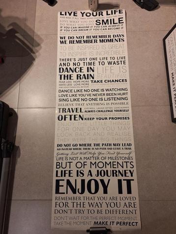 Live Your Life -  Poster 30.5cm X 91.5cm beschikbaar voor biedingen