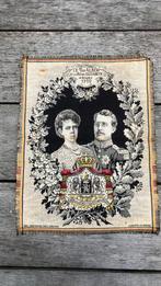 Geweven doek een memorabilia aan koning Albert 1, Ophalen of Verzenden