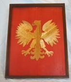 cadre avec armoirie de la pologne en paille, Enlèvement ou Envoi, Utilisé