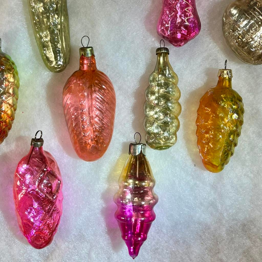 🌟 23 Oude & zeldzame half-transparante kerstballen, Diversen, Kerst, Ophalen